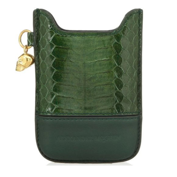 ALEXANDER MCQUEEN leather phone sleeve - Picture 1 of 16
